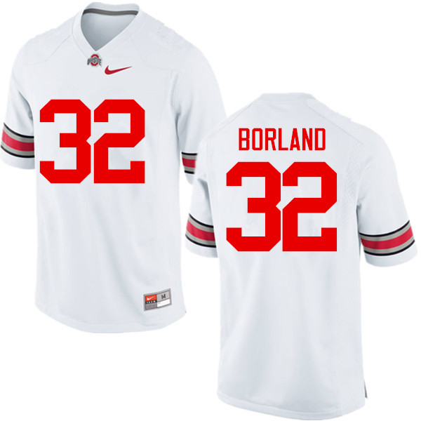 Ohio State Buckeyes #32 Tuf Borland College Football Jerseys Game-White